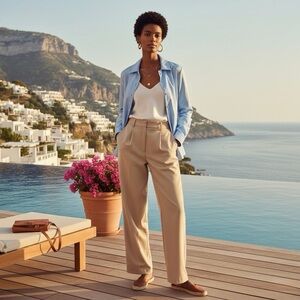 Jil Sander Light Blue Nylon Shirt Jacket